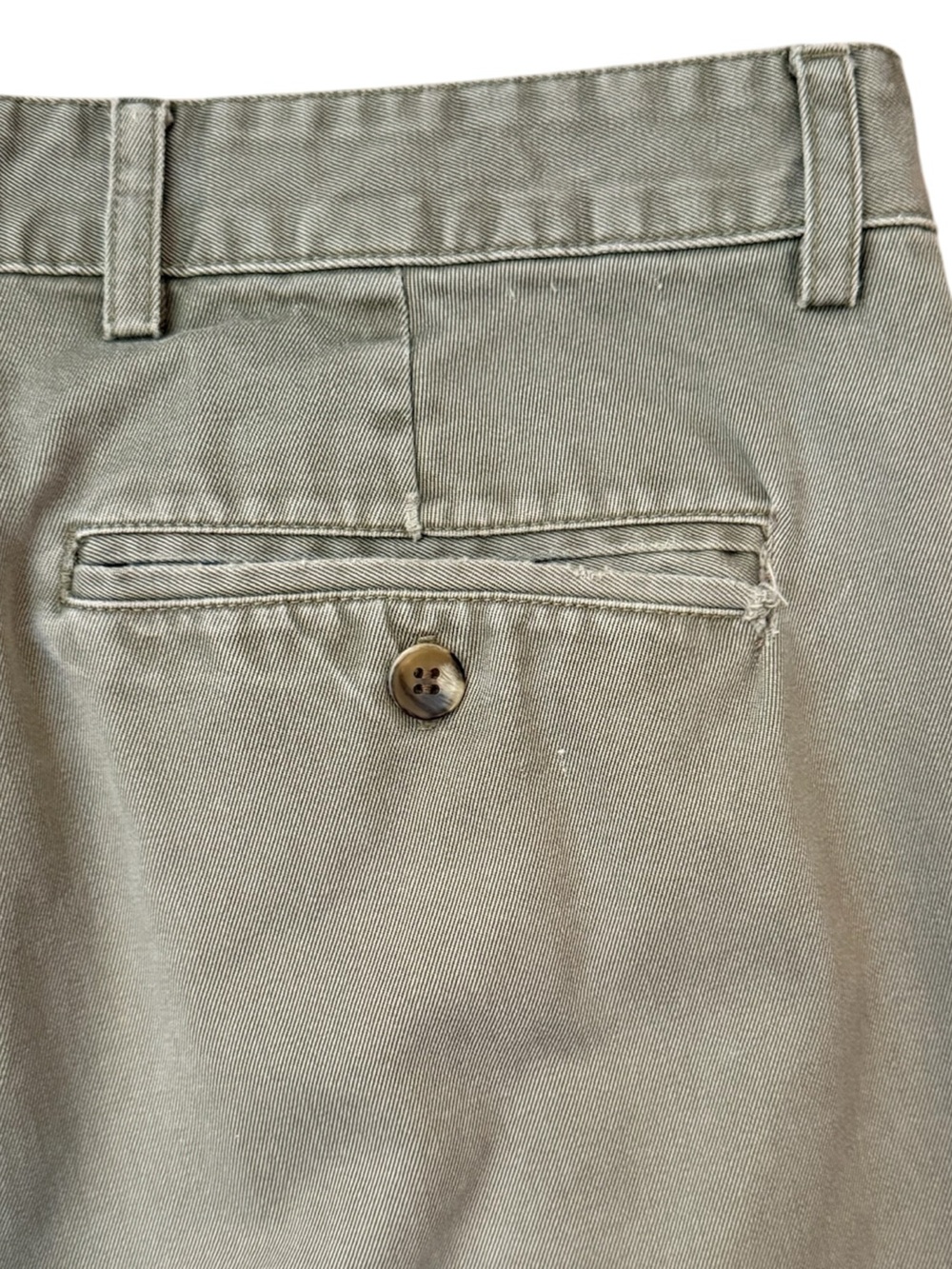 VTG Y2K Banana Republic Pleated Khaki Pants Olive Green 32x32 Fits 31x28.5 Fair - Picture 8 of 16